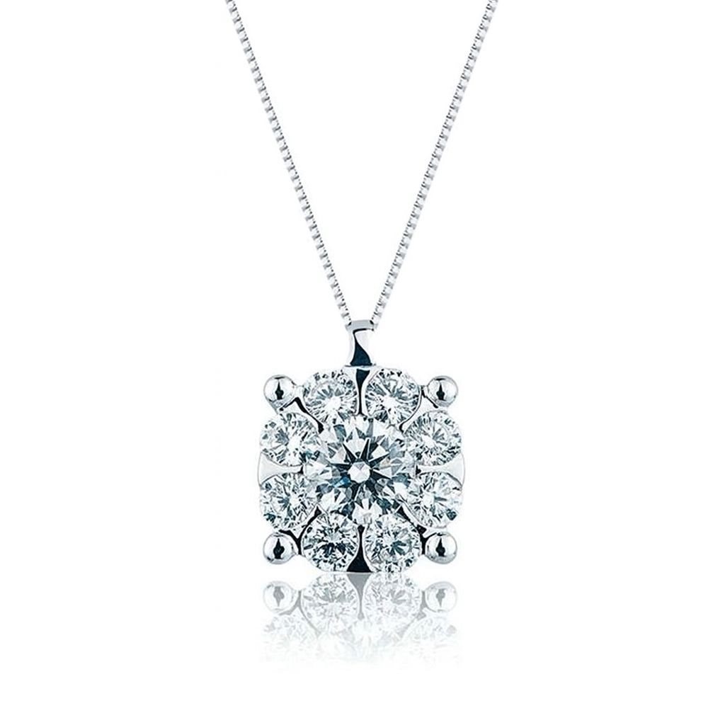 Collana-Idee-Preziose-dal-1987-Donna-in-Oro-bianco-Diamante-IPCK18B5D